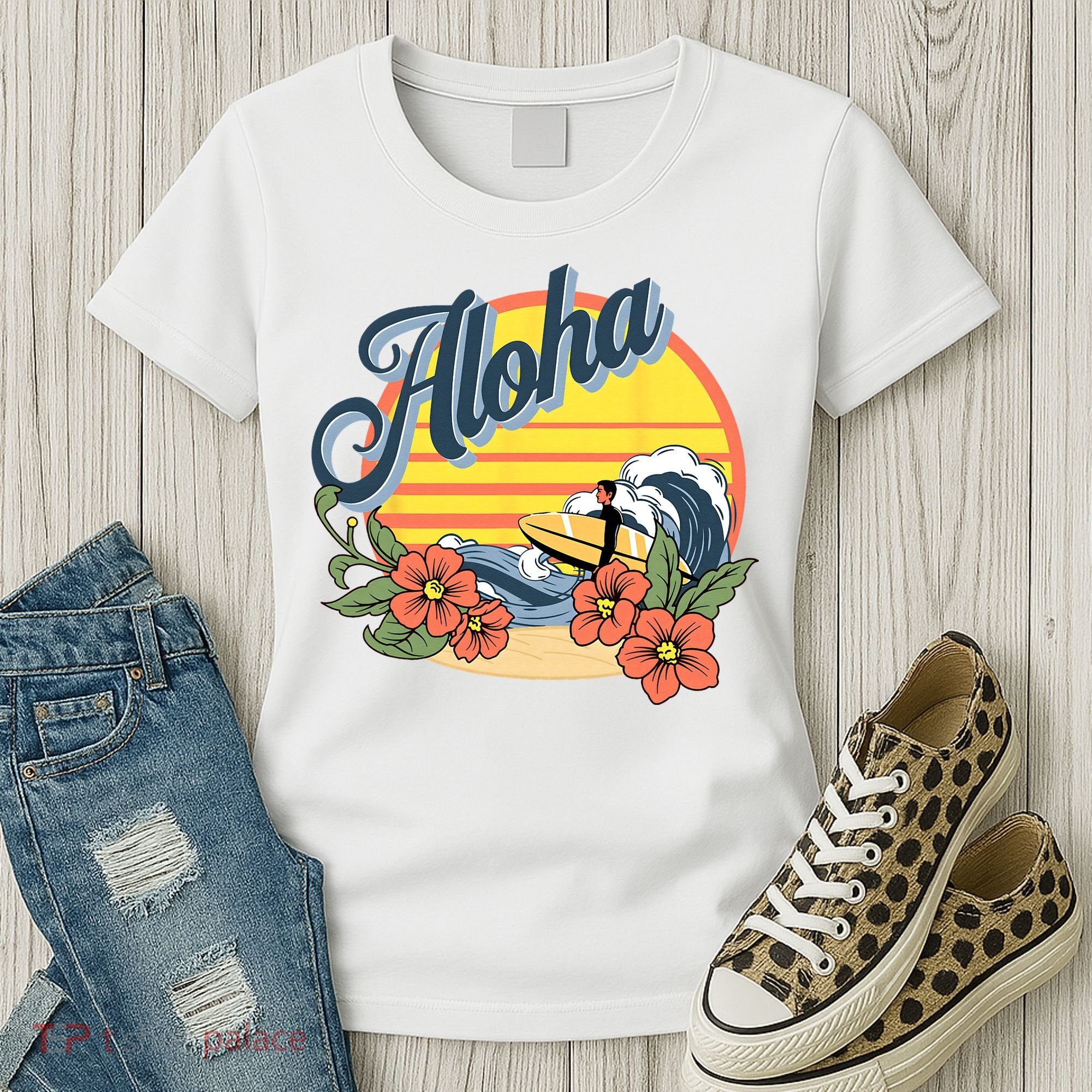 Aloha Hawaii Hawaiian island Surf Sport  Women's T-Shirt