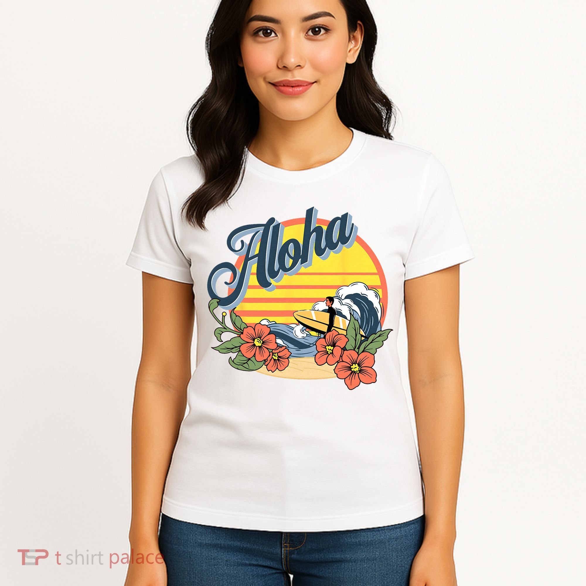 Aloha Hawaii Hawaiian island Surf Sport  Women's T-Shirt