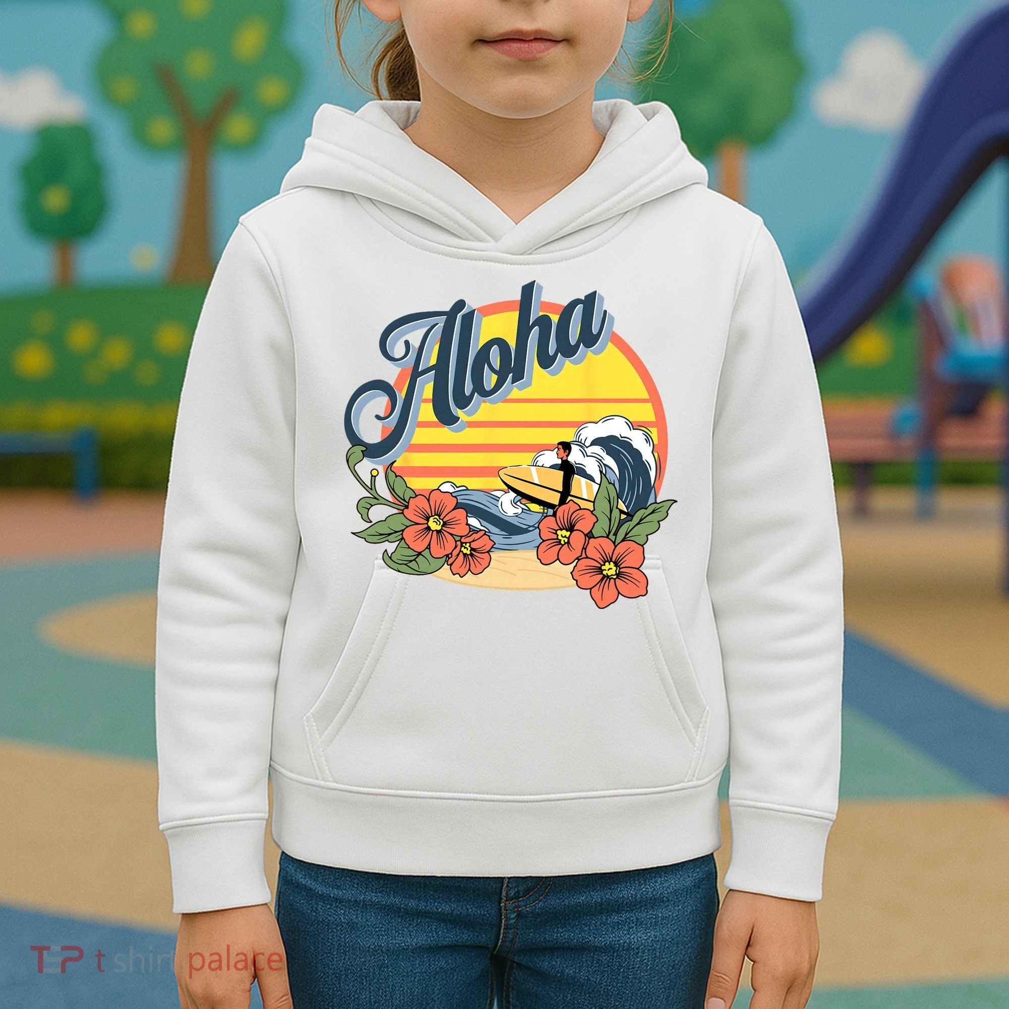 Aloha Hawaii Hawaiian island Surf Sport  Kids Hoodie