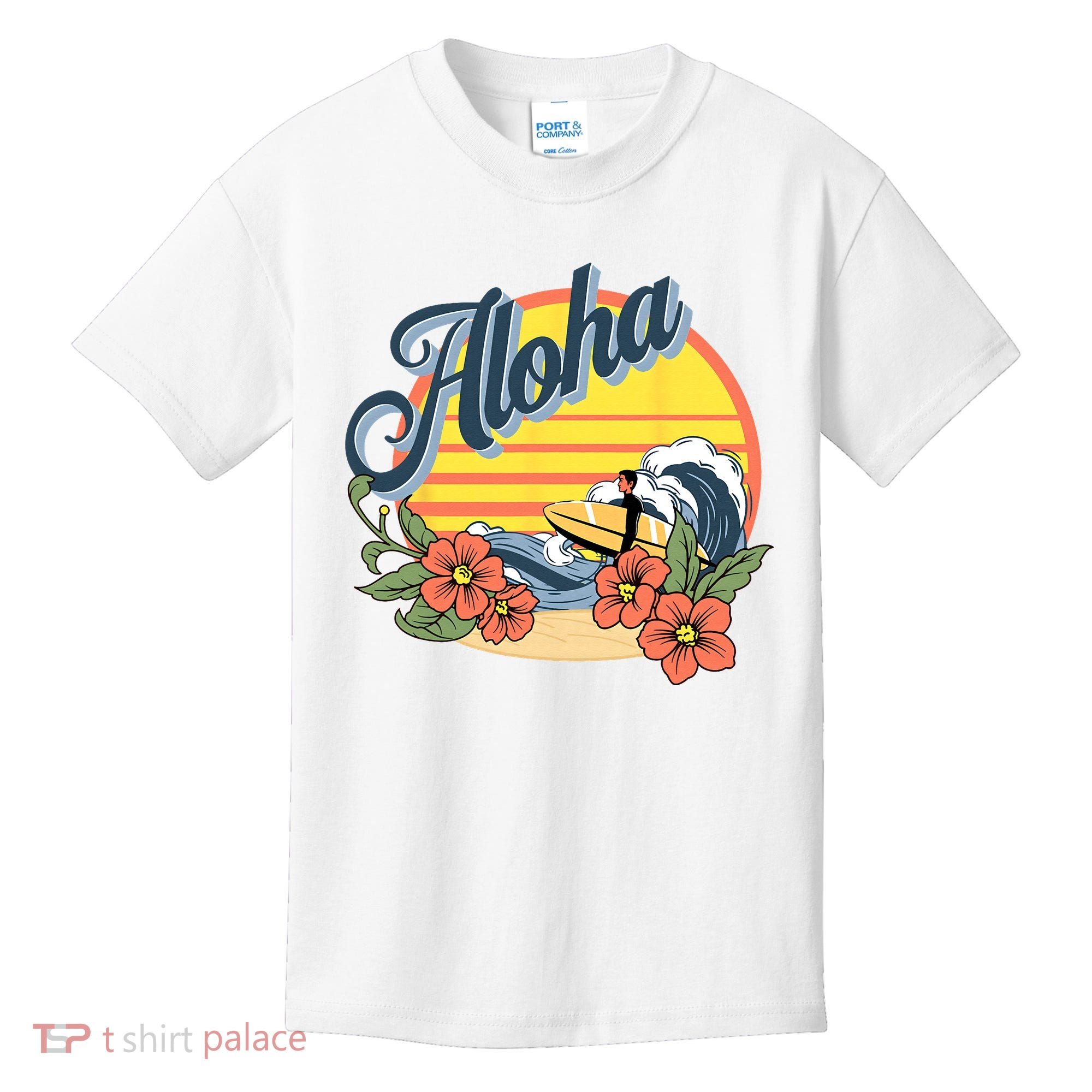 Aloha Hawaii Hawaiian island Surf Sport  Kids T-Shirt
