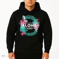 Aloha Hawaii Hibiscus Flowers Hoodie thumb 2