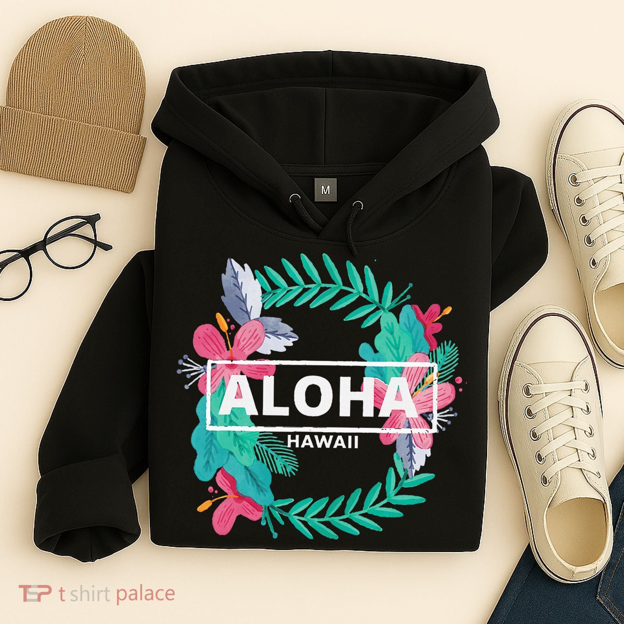 Aloha Hawaii Hibiscus Flowers Hoodie