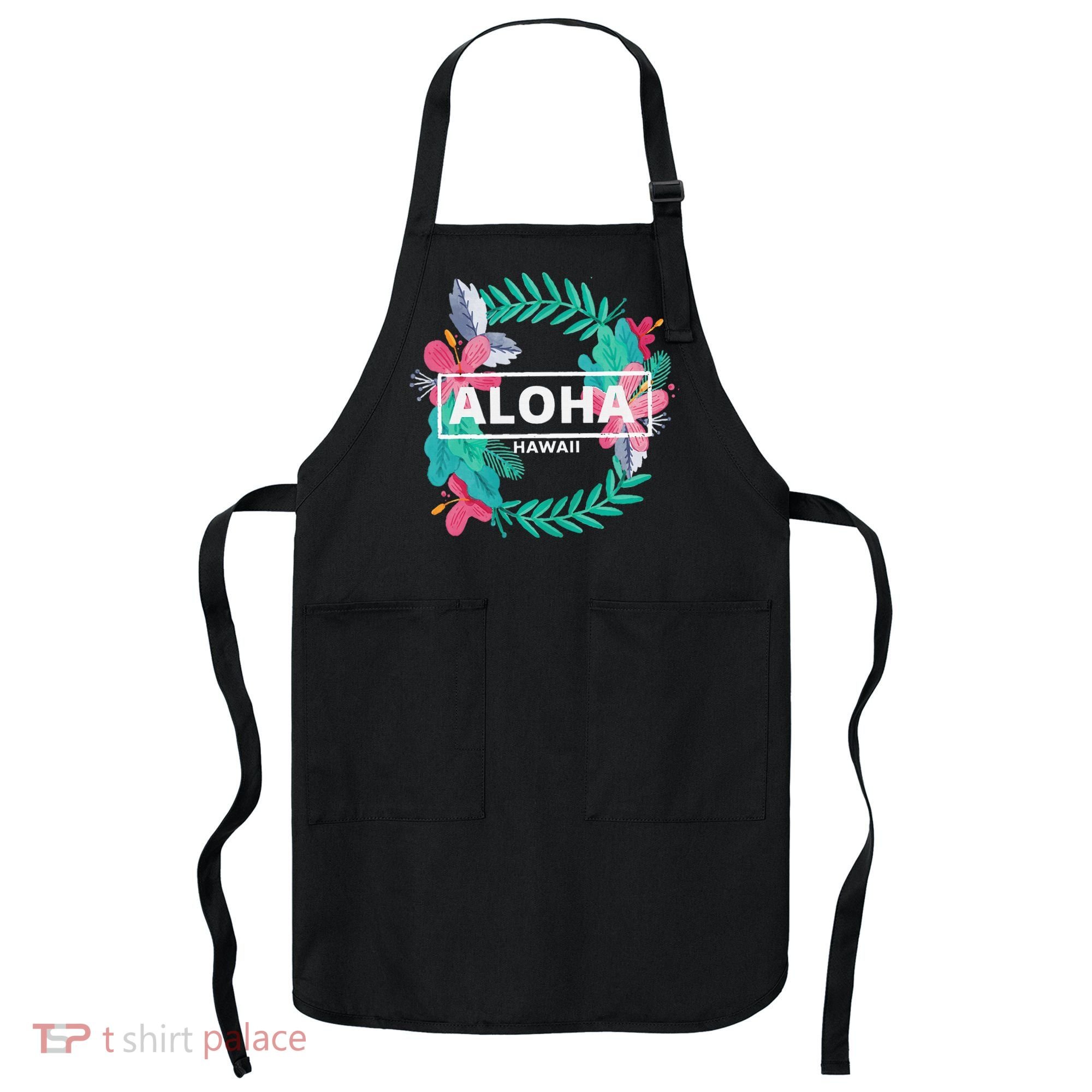 Aloha Hawaii Hibiscus Flowers Apron