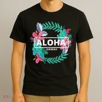 Aloha Hawaii Hibiscus Flowers T-Shirt thumb 3