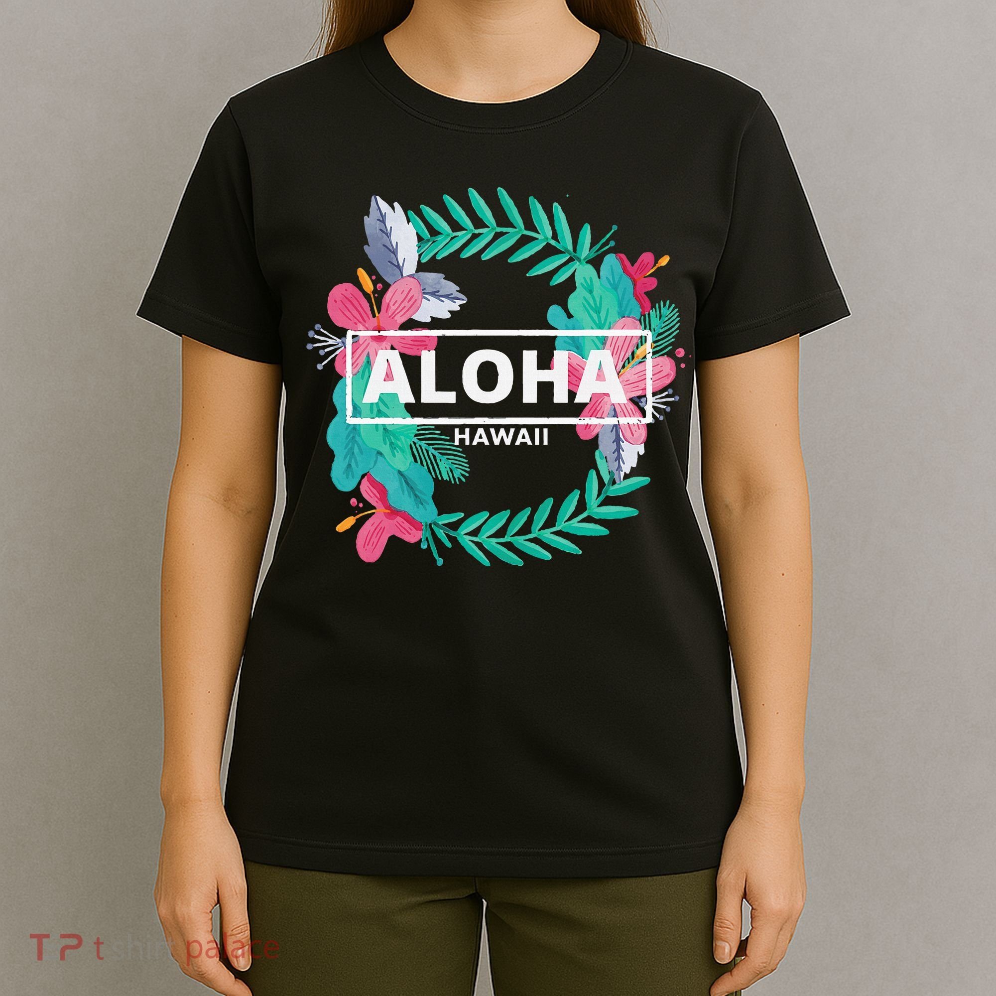 Aloha Hawaii Hibiscus Flowers T-Shirt