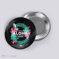 Aloha Hawaii Hibiscus Flowers Button thumb 0