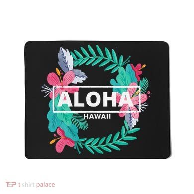 Aloha Hawaii Hibiscus Flowers Mousepad