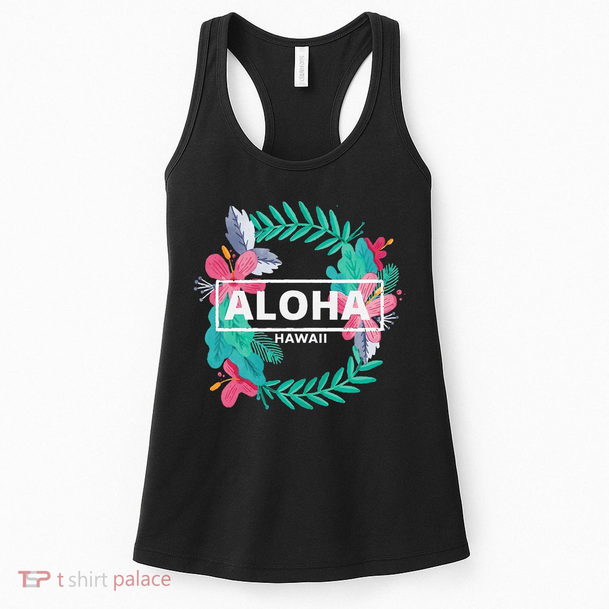 Aloha Hawaii Hibiscus Flowers Women's Tank Top