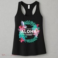 Aloha Hawaii Hibiscus Flowers Women's Tank Top thumb 3