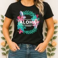 Aloha Hawaii Hibiscus Flowers Women's T-Shirt thumb 2