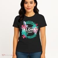 Aloha Hawaii Hibiscus Flowers Women's T-Shirt thumb 4