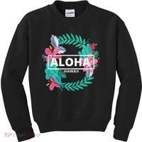 Aloha Hawaii Hibiscus Flowers Kids Sweatshirt thumb 0