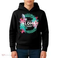 Aloha Hawaii Hibiscus Flowers Kids Hoodie thumb 4