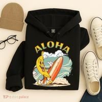 Aloha Hawaii Hawaiian Island Tees Surf Hoodie thumb 4