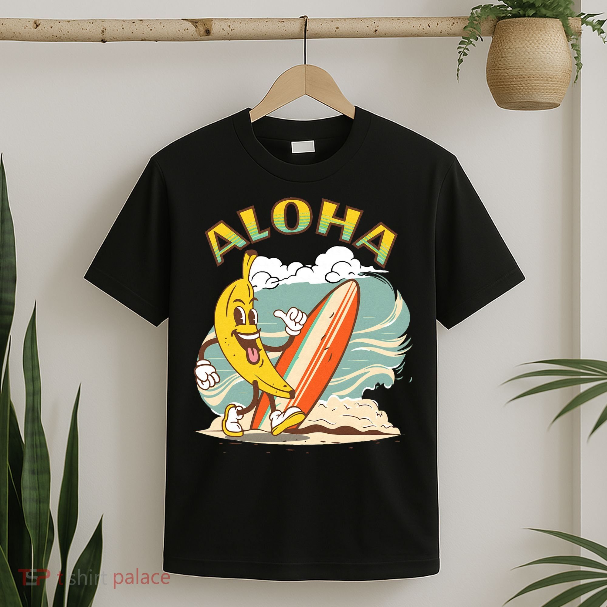 Aloha Hawaii Hawaiian Island Tees Surf T-Shirt