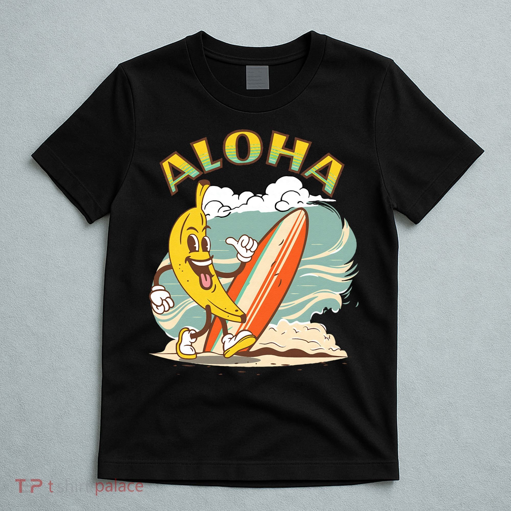 Aloha Hawaii Hawaiian Island Tees Surf T-Shirt