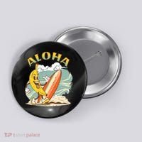 Aloha Hawaii Hawaiian Island Tees Surf Button thumb 0