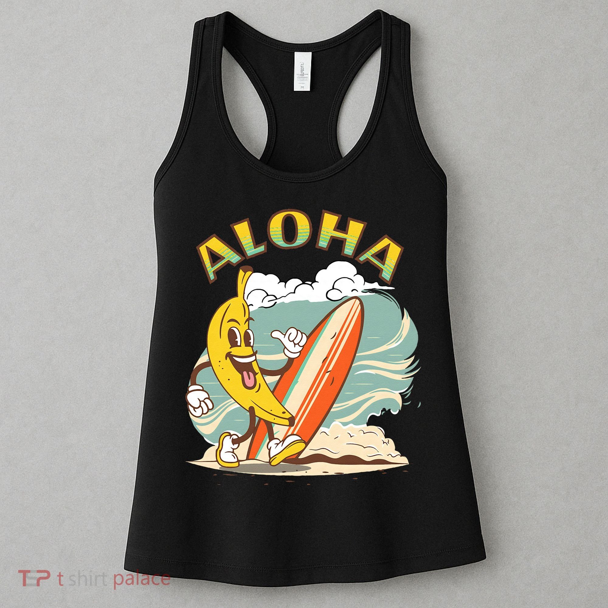 Aloha Hawaii Hawaiian Island Tees Surf Women's Tank Top