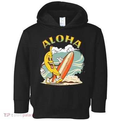 Aloha Hawaii Hawaiian Island Tees Surf Toddler Hoodie