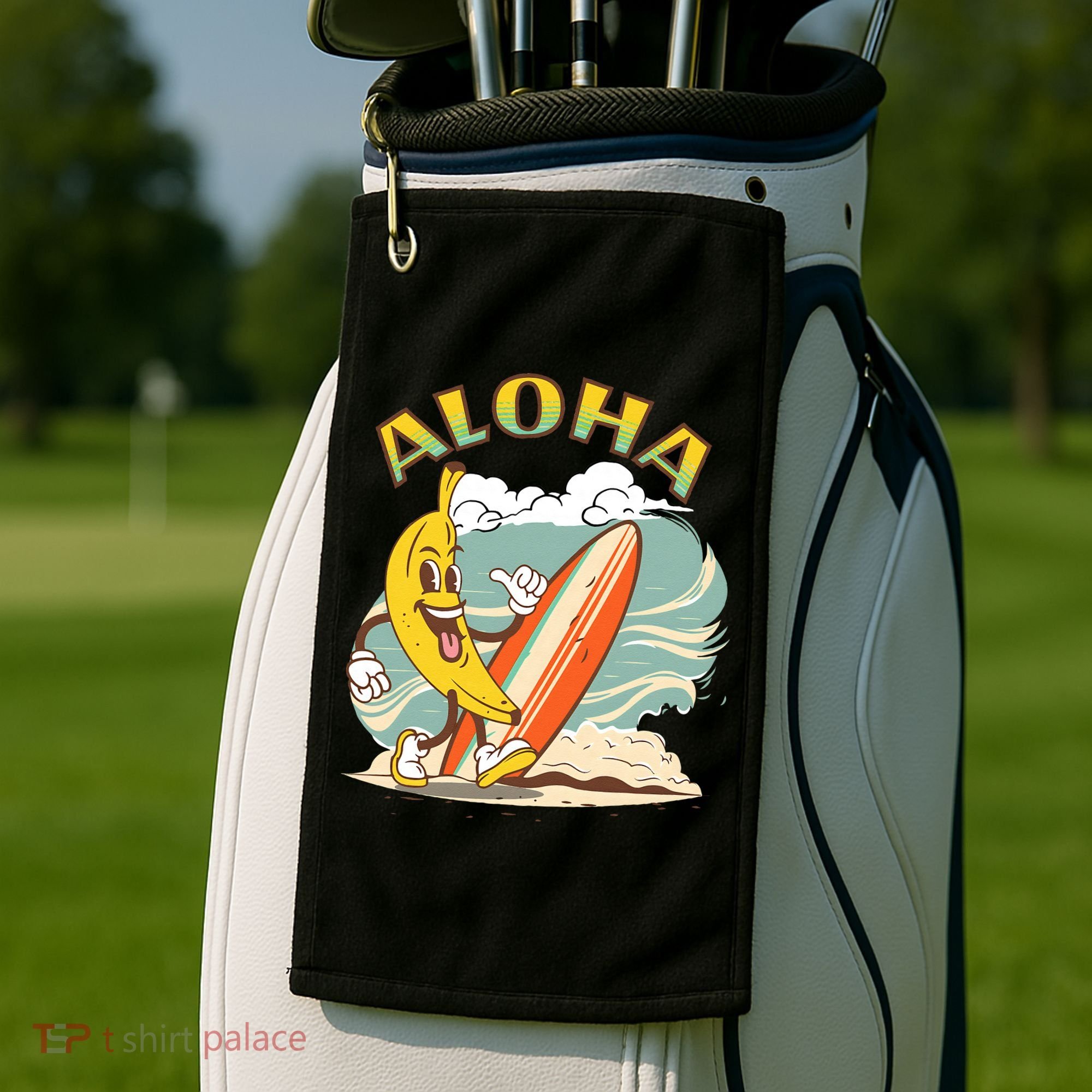 Aloha Hawaii Hawaiian Island Tees Surf Golf Towel