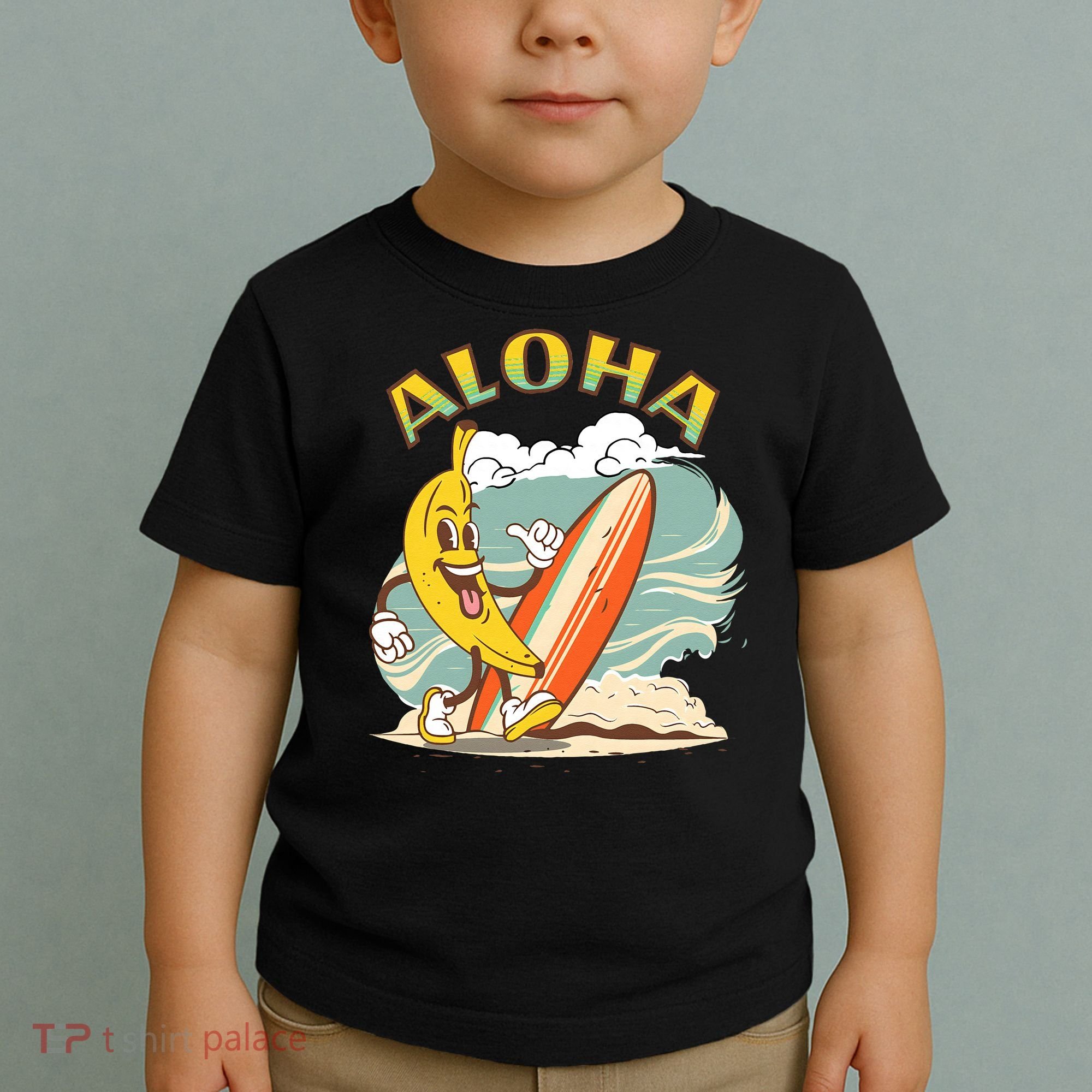 Aloha Hawaii Hawaiian Island Tees Surf Toddler T-Shirt