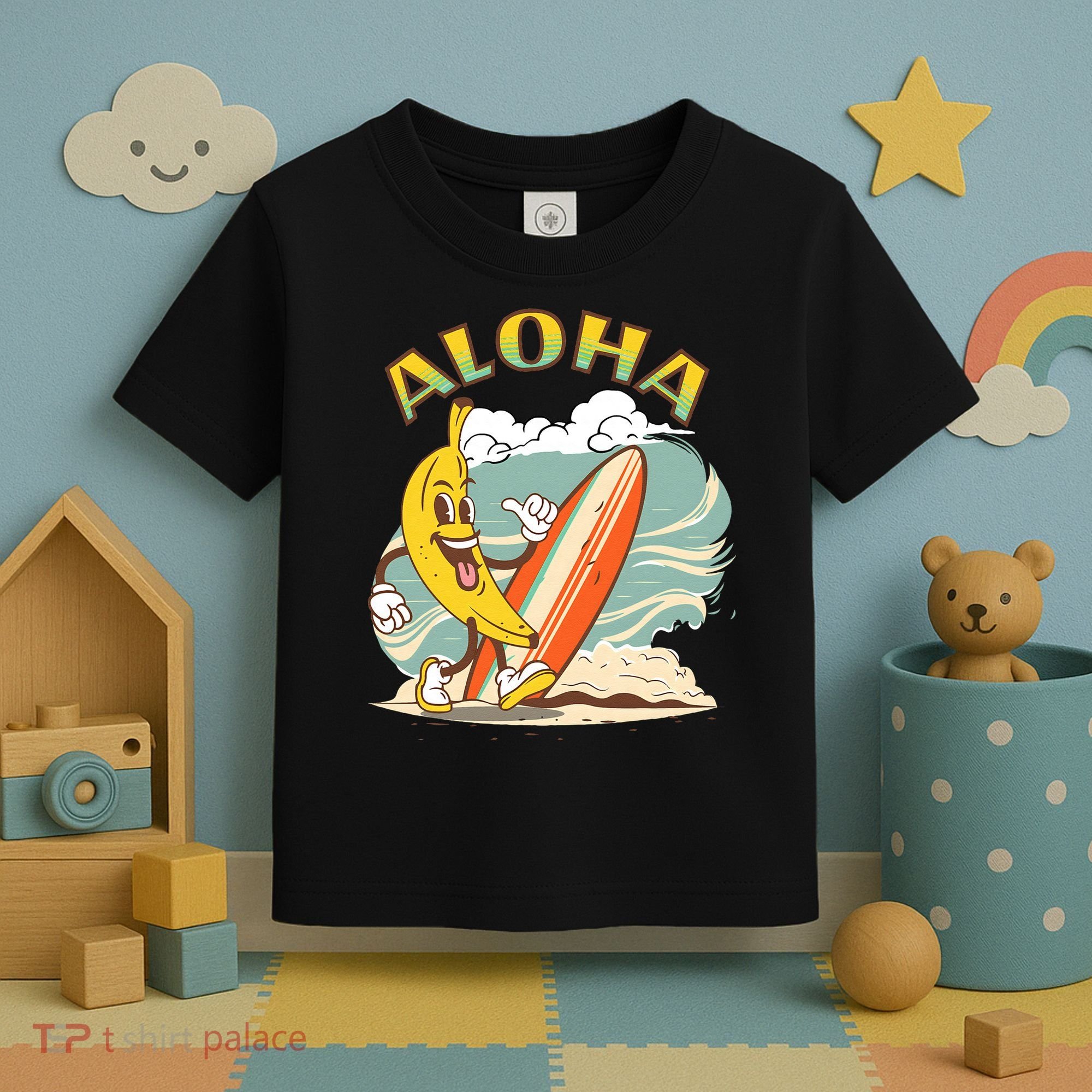 Aloha Hawaii Hawaiian Island Tees Surf Toddler T-Shirt