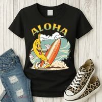 Aloha Hawaii Hawaiian Island Tees Surf Women's T-Shirt thumb 3