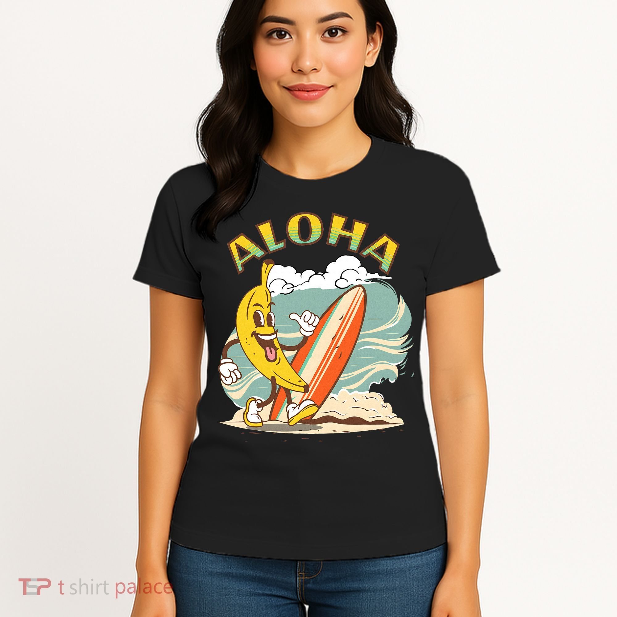 Aloha Hawaii Hawaiian Island Tees Surf Women's T-Shirt