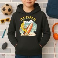 Aloha Hawaii Hawaiian Island Tees Surf Kids Hoodie thumb 2