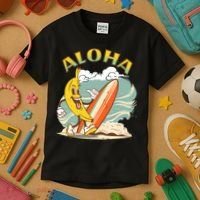 Aloha Hawaii Hawaiian Island Tees Surf Kids T-Shirt thumb 3