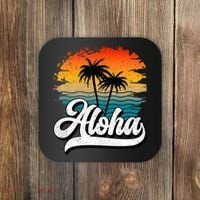 Aloha Hawaii Hawaii Lover Retro Aloha Coaster thumb 0