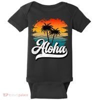 Aloha Hawaii Hawaii Lover Retro Aloha Baby Bodysuit thumb 0