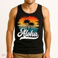 Aloha Hawaii Hawaii Lover Retro Aloha Tank Top thumb 3