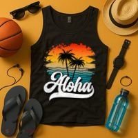 Aloha Hawaii Hawaii Lover Retro Aloha Tank Top thumb 4