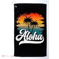 Aloha Hawaii Hawaii Lover Retro Aloha Golf Towel thumb 0
