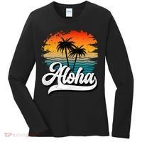 Aloha Hawaii Hawaii Lover Retro Aloha Women's Long Sleeve Shirt thumb 0