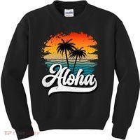 Aloha Hawaii Hawaii Lover Retro Aloha Kids Sweatshirt thumb 0