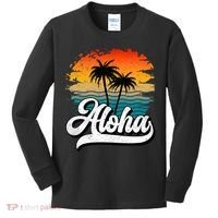Aloha Hawaii Hawaii Lover Retro Aloha Kids Long Sleeve Shirt thumb 0