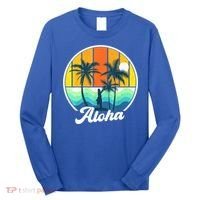 Aloha Hawaii Hawaiian Shirts For Boys Girls Palm Tree Surf Long Sleeve Shirt thumb 0