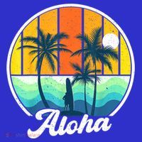 Aloha Hawaii Hawaiian Shirts For Boys Girls Palm Tree Surf Polo thumb 2