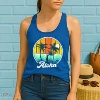 Aloha Hawaii Hawaiian Shirts For Boys Girls Palm Tree Surf Women's Tank Top thumb 2