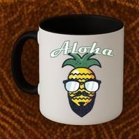 Aloha Hawaii Hawaiian Island Great Gift Beard This Is My Hawaiian Gift Coffee Mug thumb 2