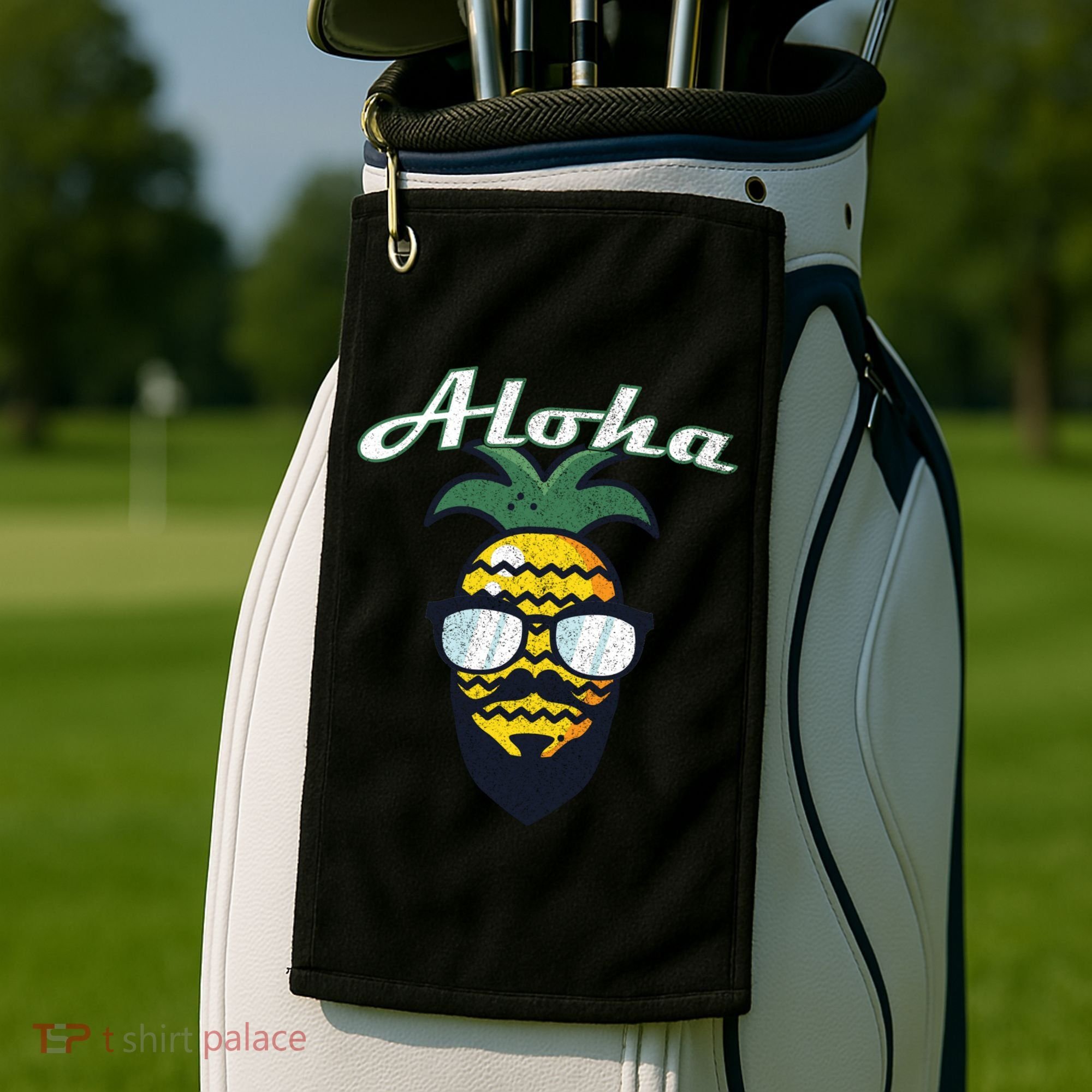 Aloha Hawaii Hawaiian Island Great Gift Beard This Is My Hawaiian Gift Golf Towel