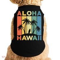 Aloha Hawaii Hawaiian Island Palm Beach Surfboard Surf Doggie Tank thumb 0