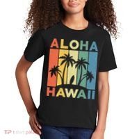 Aloha Hawaii Hawaiian Island Palm Beach Surfboard Surf Kids T-Shirt thumb 2