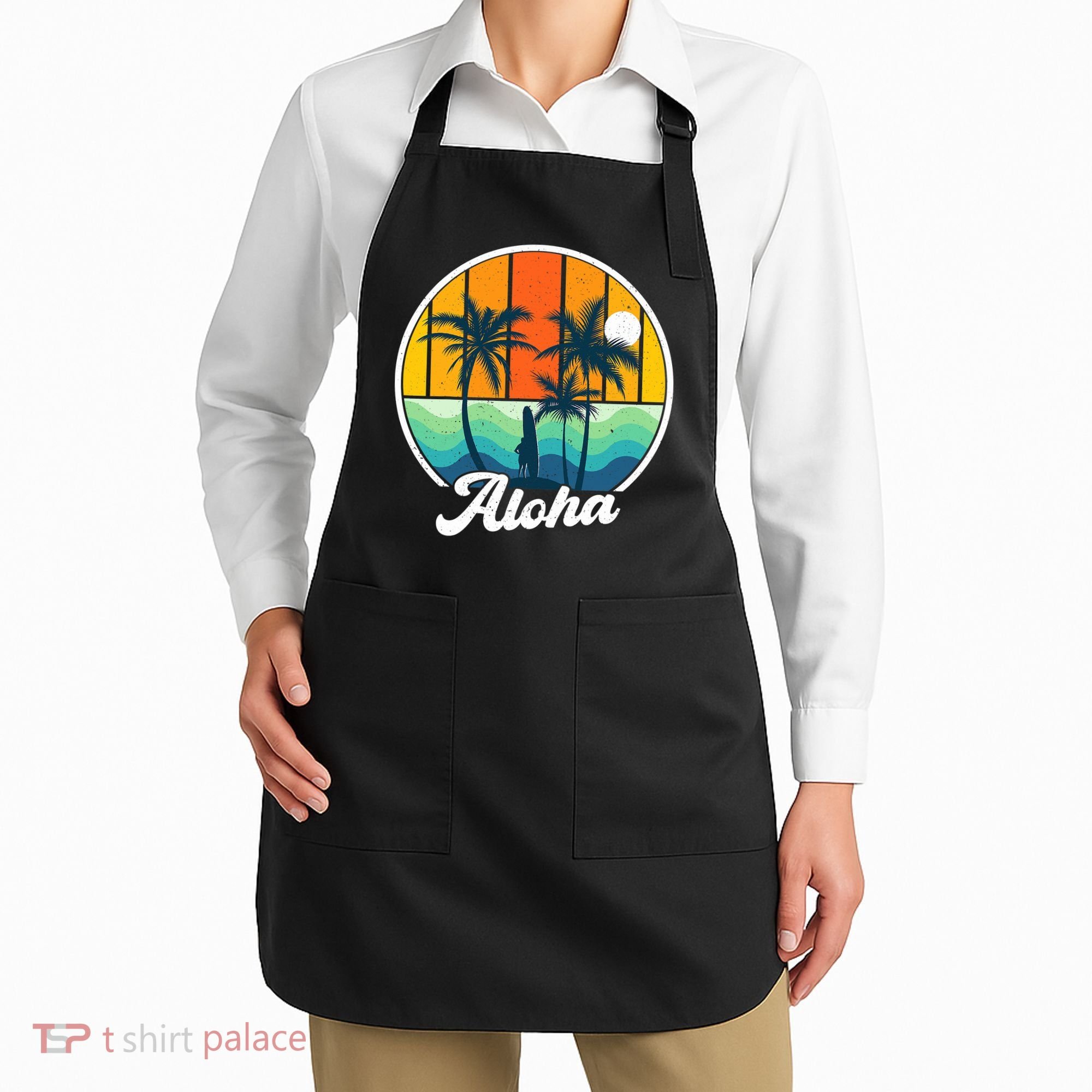 Aloha Hawaii Hawaiian Island Funny Summer Apron