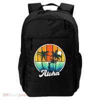 Aloha Hawaii Hawaiian Island Funny Summer Backpack thumb 0