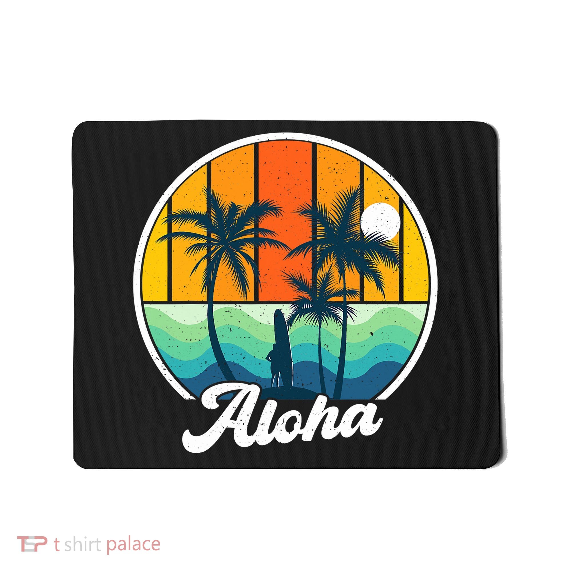 Aloha Hawaii Hawaiian Island Funny Summer Mousepad