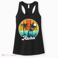 Aloha Hawaii Hawaiian Island Funny Summer Women's Tank Top thumb 0