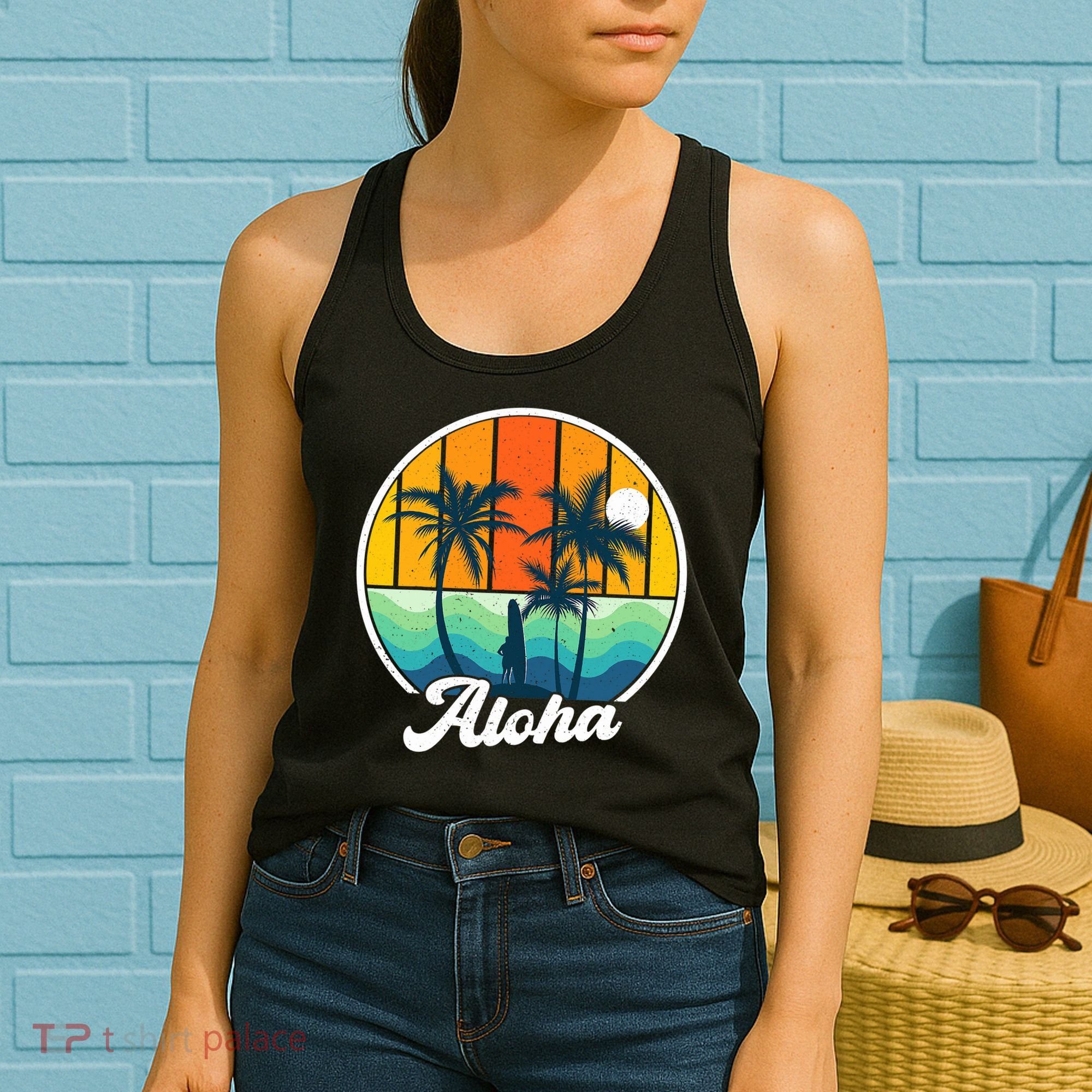 Aloha Hawaii Hawaiian Island Funny Summer Women's Tank Top